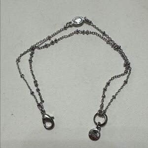 🧡Silver-Tone Layered Bracelet with Crystal🧡